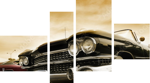 Classic Cars - Vierteiliges Leinwandbild, Viertychon