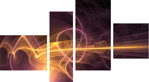 light explosion - Vierteiliges Leinwandbild, Viertychon
