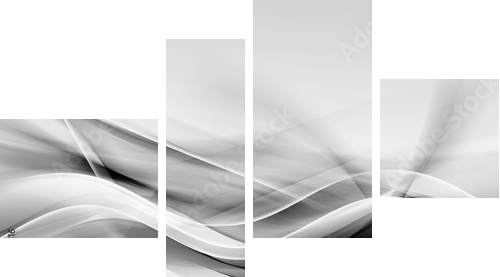 Gray and white background. Modern style concept. - Vierteiliges Leinwandbild, Viertychon