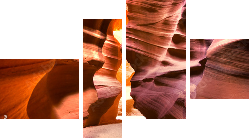 Canyon - Vierteiliges Leinwandbild, Viertychon