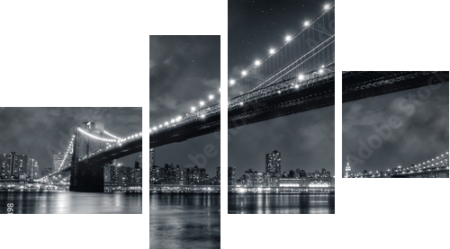 Brooklyn Bridge - Vierteiliges Leinwandbild, Viertychon