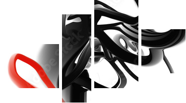 Dynamic forms - Vierteiliges Leinwandbild, Viertychon