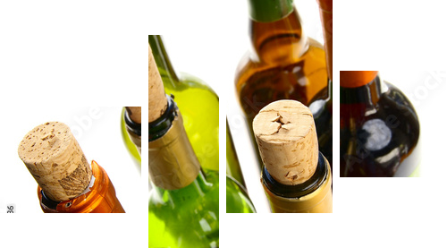 wine group - Vierteiliges Leinwandbild, Viertychon