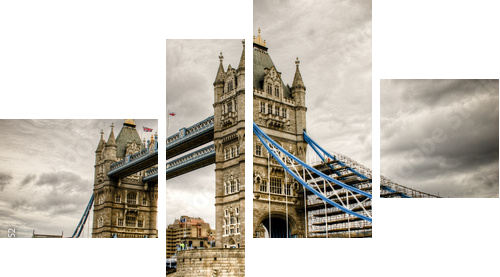 Tower Bridge - Vierteiliges Leinwandbild, Viertychon