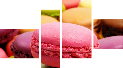 macarons - Vierteiliges Leinwandbild, Viertychon