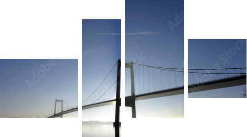 beautiful bridge - Vierteiliges Leinwandbild, Viertychon