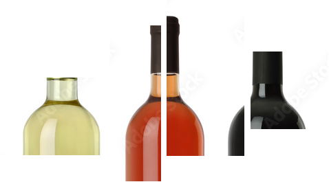 Kolorowe alkohole
 - Vierteiliges Leinwandbild, Viertychon