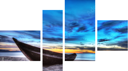 Boat - Vierteiliges Leinwandbild, Viertychon