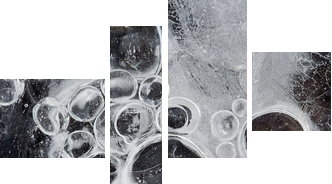 frostbound bubbles like grapes - Vierteiliges Leinwandbild, Viertychon