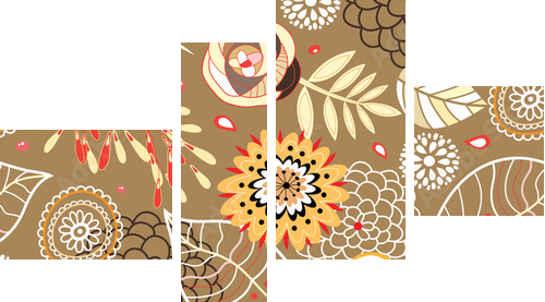 Autumn Texture - Vierteiliges Leinwandbild, Viertychon