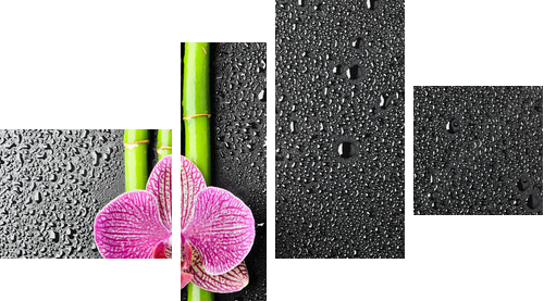 spa background - Vierteiliges Leinwandbild, Viertychon