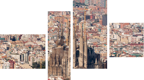 Sagrada Familia - Vierteiliges Leinwandbild, Viertychon