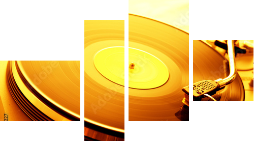 Ambient Turntable - Vierteiliges Leinwandbild, Viertychon