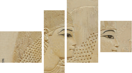 Beautiful young couple - Vierteiliges Leinwandbild, Viertychon