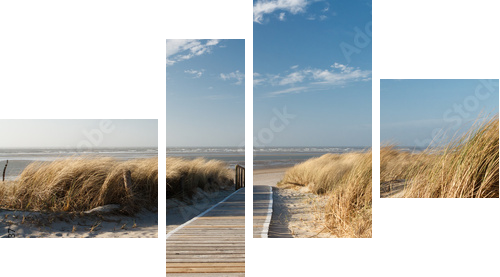 Nordsee Strand auf Langeoog - Vierteiliges Leinwandbild, Viertychon