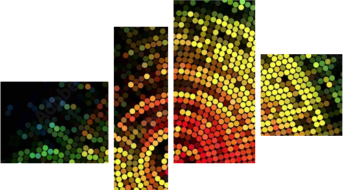 Abstract Background Vector - Vierteiliges Leinwandbild, Viertychon