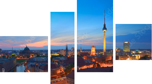 Berlin - Vierteiliges Leinwandbild, Viertychon