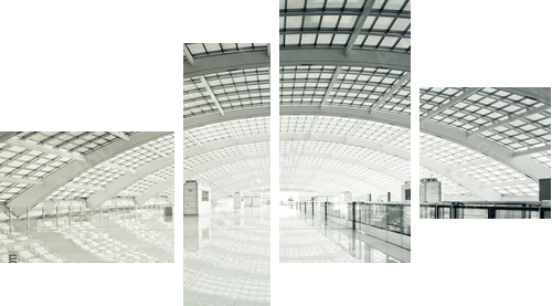 modern hall - Vierteiliges Leinwandbild, Viertychon