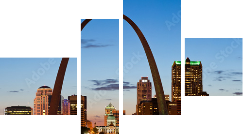 St Louis - Vierteiliges Leinwandbild, Viertychon