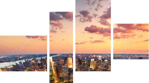 New York - Vierteiliges Leinwandbild, Viertychon
