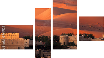 Abu Dhabi Desert - Vierteiliges Leinwandbild, Viertychon