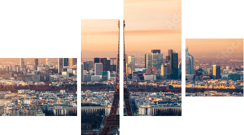 Paris - Vierteiliges Leinwandbild, Viertychon