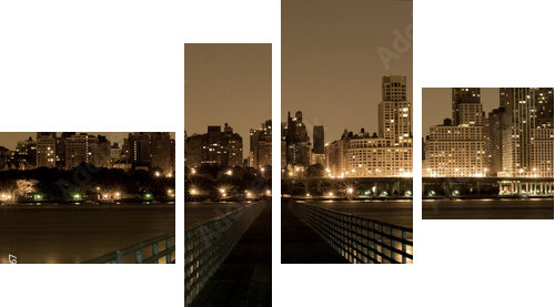 Bridge to Manhattan - Vierteiliges Leinwandbild, Viertychon