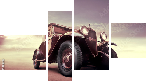 Vintage luxury - Vierteiliges Leinwandbild, Viertychon
