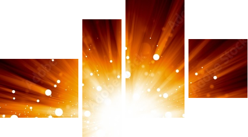 Abstract explosion - Vierteiliges Leinwandbild, Viertychon