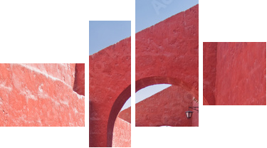 Monastery of St. Catherine at Arequipa, Peru - Vierteiliges Leinwandbild, Viertychon