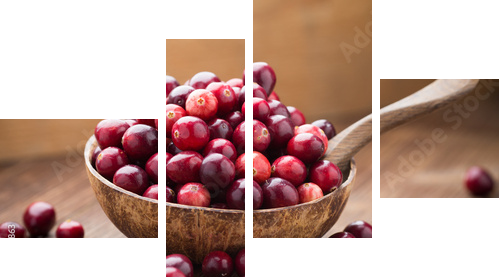 Cranberries.  - Vierteiliges Leinwandbild, Viertychon
