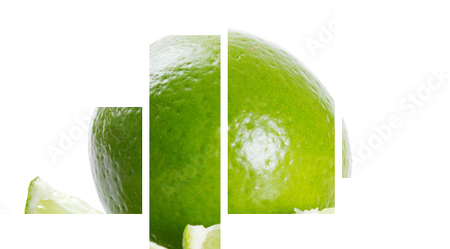 Fresh lime - Vierteiliges Leinwandbild, Viertychon