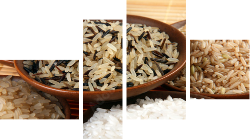 Rice set - Vierteiliges Leinwandbild, Viertychon