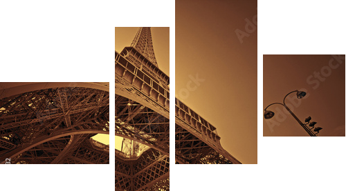 Paris - Vierteiliges Leinwandbild, Viertychon