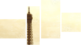 Old Eiffel Tower - Vierteiliges Leinwandbild, Viertychon