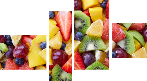 Fresh fruits - Vierteiliges Leinwandbild, Viertychon