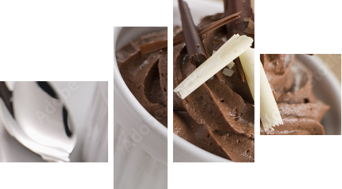 Mousse au Chocolat - Vierteiliges Leinwandbild, Viertychon