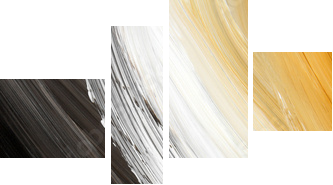 Oil-painted three-color curve Highly detailed oil painting - Vierteiliges Leinwandbild, Viertychon
