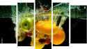 Fünfteiliges Leinwandbild - Pentaptychon