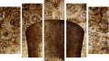 Fünfteiliges Leinwandbild - Pentaptychon