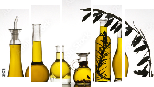 Olio di oliva - Fünfteiliges Leinwandbild, Pentaptychon