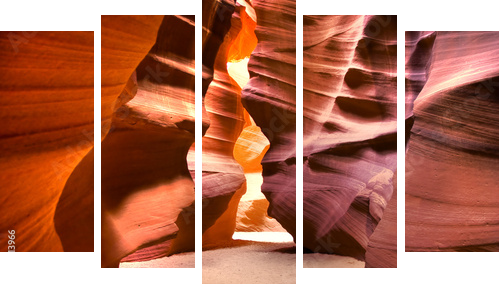 Canyon - Fünfteiliges Leinwandbild, Pentaptychon