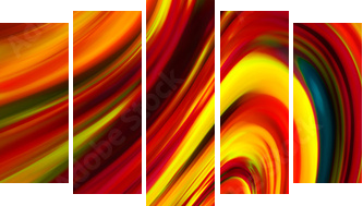 Abstraction - Fünfteiliges Leinwandbild, Pentaptychon
