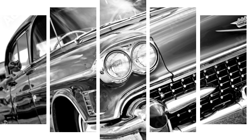 Classic Automobile - Fünfteiliges Leinwandbild, Pentaptychon
