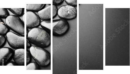 Stones - Fünfteiliges Leinwandbild, Pentaptychon