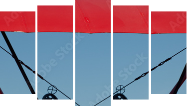 Vintage Aircraft - Fünfteiliges Leinwandbild, Pentaptychon