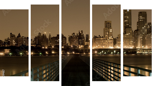 Bridge to Manhattan - Fünfteiliges Leinwandbild, Pentaptychon