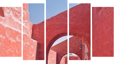 Monastery of St. Catherine at Arequipa, Peru - Fünfteiliges Leinwandbild, Pentaptychon
