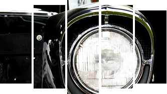 Vintage car Close-up - Fünfteiliges Leinwandbild, Pentaptychon