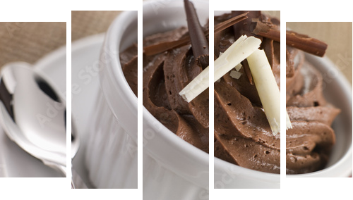 Mousse au Chocolat - Fünfteiliges Leinwandbild, Pentaptychon